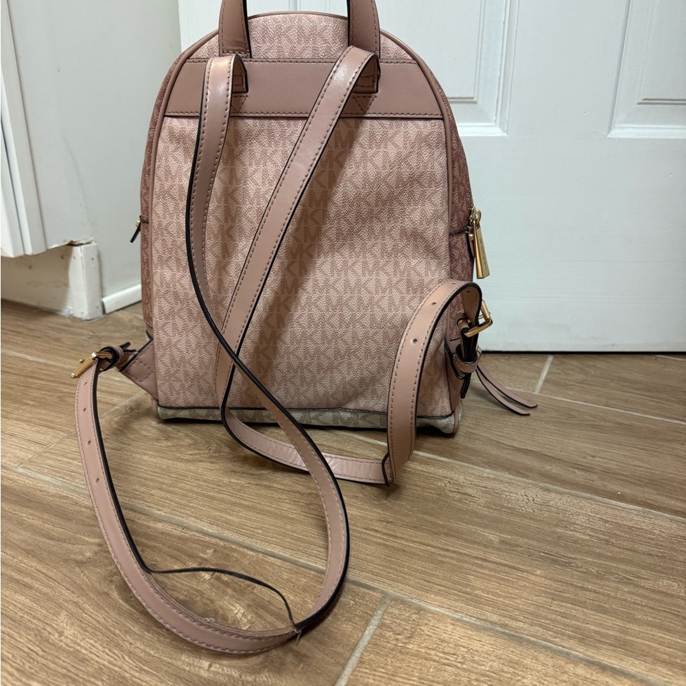 Michael Kors Signature Rhea Zip Backpack in Ballet Multi - Picture 2 of 2
